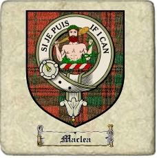 Maclea Clan Badge Marble Tile