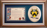 Maclellan Clan Crest History Framed Print