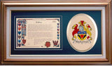 Maclennan Clan Crest History Framed Print
