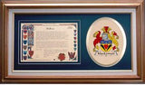 Maclennan Clan Crest History Framed Print