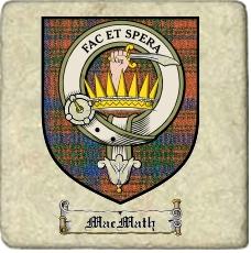 Macmath Clan Matheson Clan Badge Marble Tile