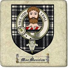 Macmenzies Clan Badge Marble Tile