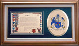 Macmoran Clan Crest History Framed Print