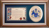 Macmoran Clan Crest History Framed Print