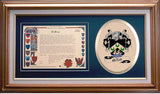Macnab Clan Crest History Framed Print