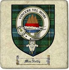 Macnelly Clan Badge Marble Tile