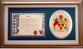 Macnicol Clan Crest History Framed Print