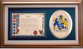 Maconochie Clan Crest History Framed Print