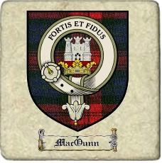 Macounn Clan Badge Marble Tile