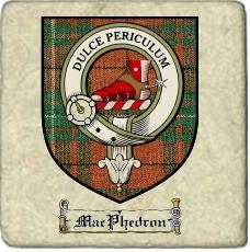 Macphedron Clan Badge Marble Tile