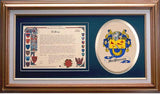 Macpherson Clan Crest History Framed Print