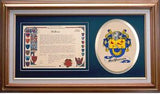 Macpherson Clan Crest History Framed Print