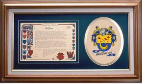 Macpherson Clan Crest History Framed Print