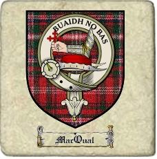 Macqual Clan Badge Marble Tile