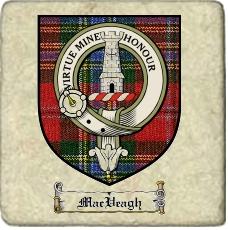 Macveagh Clan Badge Marble Tile