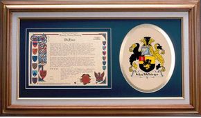 Macwhirter Clan Crest History Framed Print