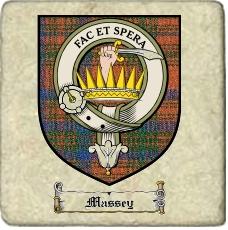 Massey Clan Badge Marble Tile
