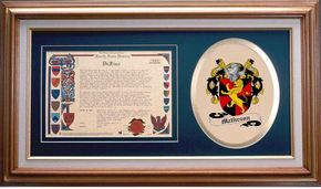 Matheson Clan Crest History Framed Print
