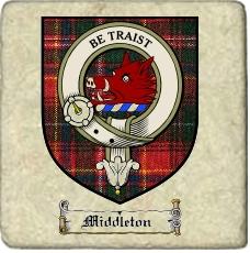 Middleton Clan Innes Clan Badge Marble Tile
