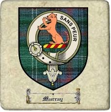 Murray Clan Sutherland Clan Badge Marble Tile