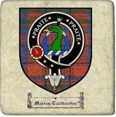 Murray Tullibardine Clan Badge Marble Tile
