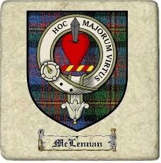 Mvlennan Clan Badge Marble Tile
