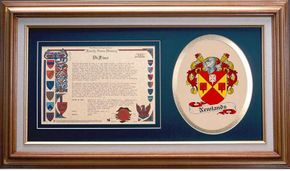 Newlands Clan Crest History Framed Print