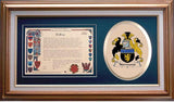 Normand Clan Crest History Framed Print