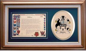 Ogston Clan Crest History Framed Print