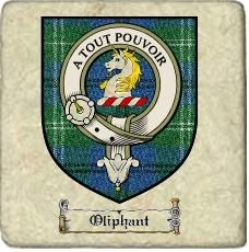 Oliphant Clan Badge Marble Tile