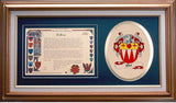 Orr Clan Crest History Framed Print