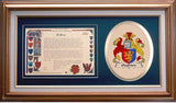 Oughton Clan Crest History Framed Print