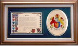 Oughton Clan Crest History Framed Print