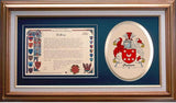 Ouston Clan Crest History Framed Print