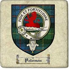 Paterson Clan Farquharson Clan Badge Marble Tile