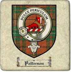 Patterson Clan Badge Marble Tile