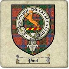 Paul Clan Mackintosh Clan Badge Marble Tile