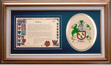 Peddie Clan Crest History Framed Print