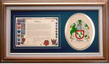 Peddie Clan Crest History Framed Print