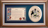 Peebles Clan Crest History Framed Print