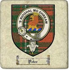 Peter Clan Badge Marble Tile
