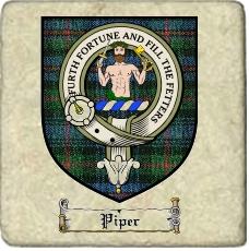 Piper Clan Badge Marble Tile