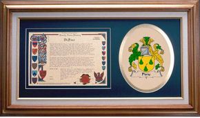 Pirie Clan Crest History Framed Print