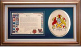 Powrie Clan Crest History Framed Print