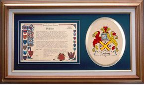 Powrie Clan Crest History Framed Print