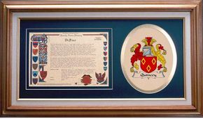 Quincey Clan Crest History Framed Print
