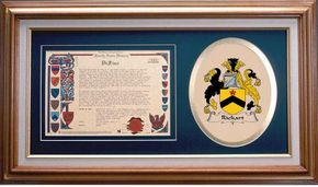 Rickart Clan Crest History Framed Print