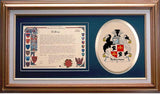 Roberton Clan Crest History Framed Print