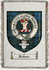 Robson Clan Robertson Clan Badge Throw Blanket