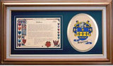 Rogerson Clan Crest History Framed Print